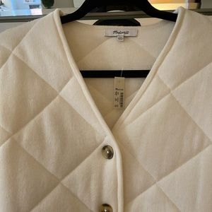 Madewell Quilted Sweater Jacket